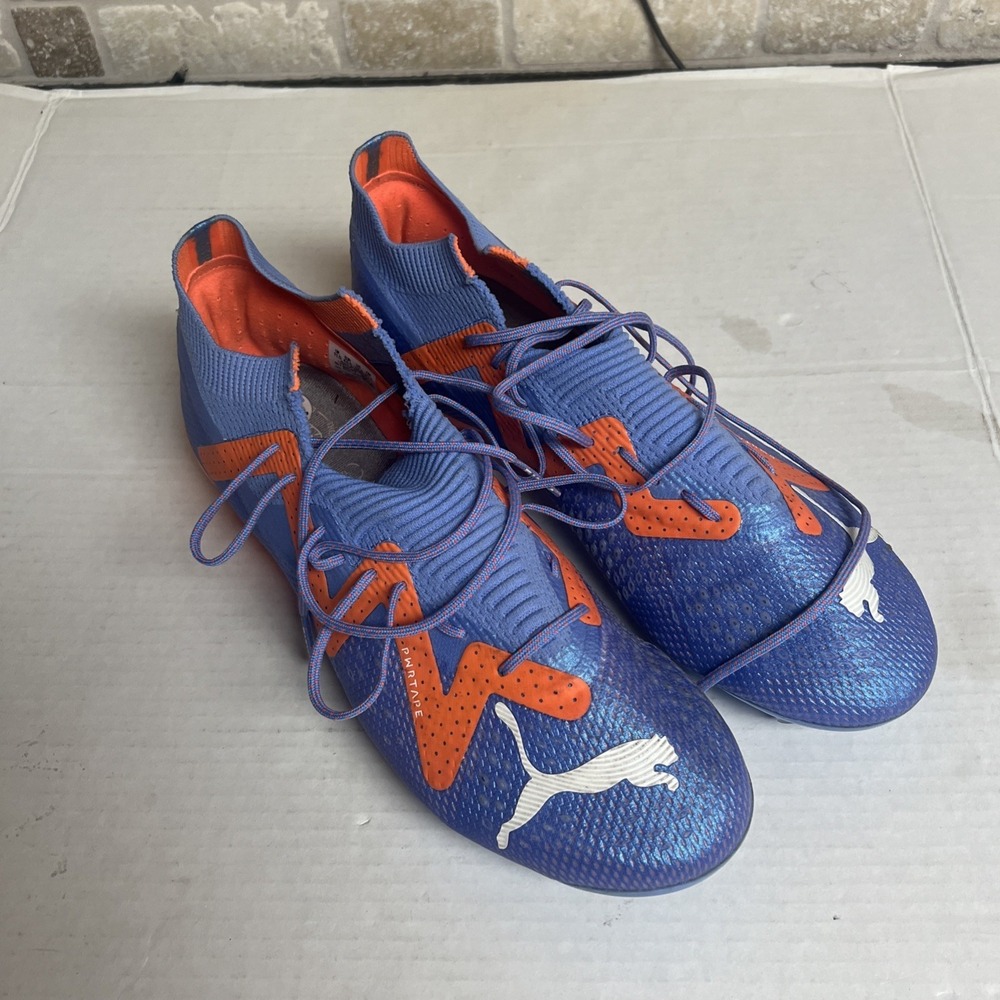 Puma Future Ultimate FG AG Soccer Cleats‎ Blue Orange 107165-01 Men Size 12.5